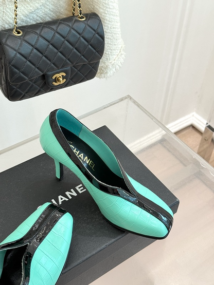 ZLCS5 High heels 6.5CM Size 35-41 Women Letaher shoes with box