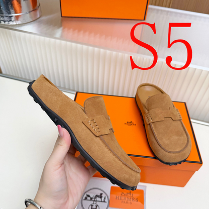 OHS2 Women slipper Leather Sole Shoes 35-41 with box