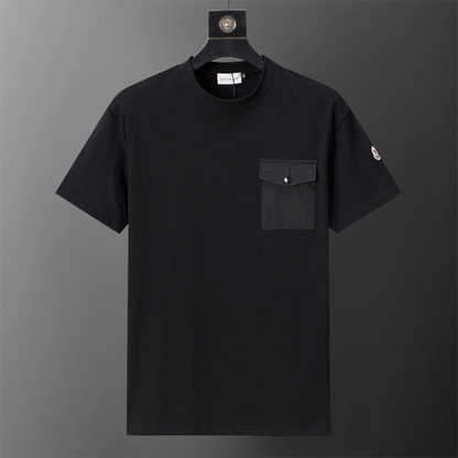 MOC044  New men's summer pure cotton polo top+shorts two-piece outfit clothing