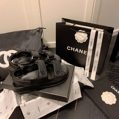 MCS57 Synthetic Leather slippers 35-41 Shoes With box