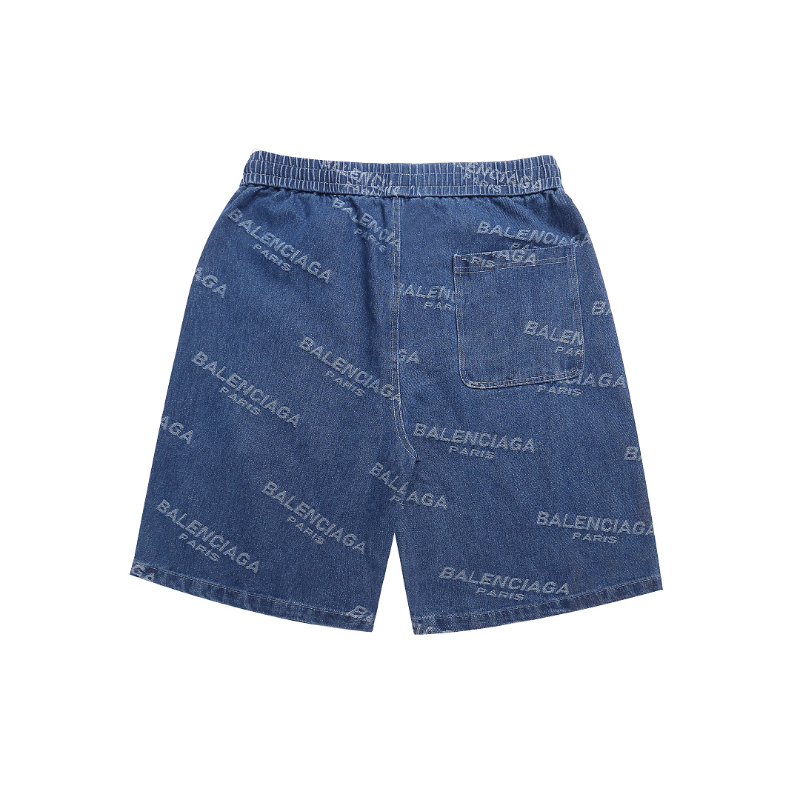 BAC16 New men's summer pure cotton denim style shorts casual shorts clothing