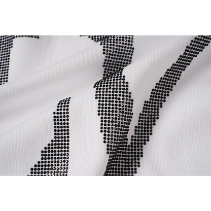 LVC055 High quality men's and women's pure cotton summer short sleeved T-shirt with diamond inlay clothing