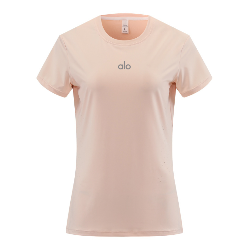 zalo2138   Women's short sleeved yoga, Pilates, fitness training, quick drying, lightweight running sportswear