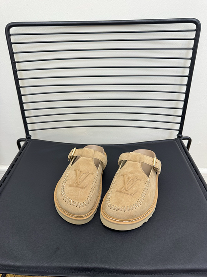 GLS14 Women slipper Leather Sole Shoes 35-41 with box