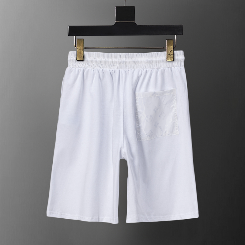 LVC121 New men's summer pure cotton short sleeved top+shorts two-piece outfit Clothing
