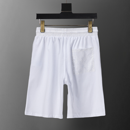 LVC121 New men's summer pure cotton short sleeved top+shorts two-piece outfit Clothing