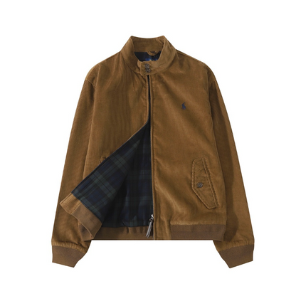 LFC21 New Men's and Women's Corduroy Jacket Embroidered Coat Old Money Style Coat Clothes