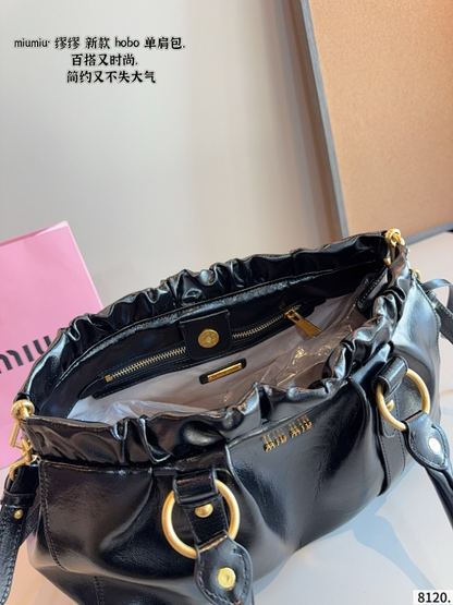 MIP3  Women's fashionable retro 33 * 13 * 23cm pocket motorcycle bag