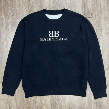 BAC13  New men's and women's letter jacquard round neck sweater clothing