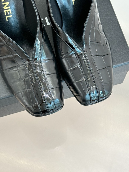 ZLCS5 High heels 6.5CM Size 35-41 Women Letaher shoes with box