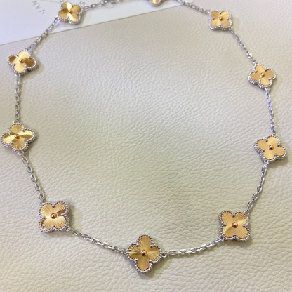 VAN57 Women's new product laser color separation ten flower necklace jewelry