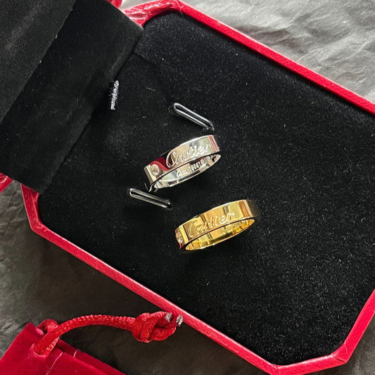 J107  Signature ring 316 steel jewelry