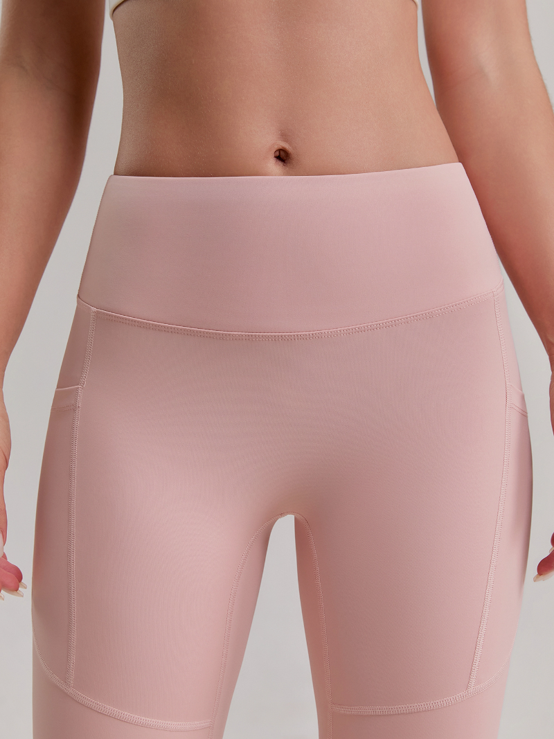 zalo3123  Women's cycling tight fitting cropped pants with peach hips, yoga pants for fitness and sports, side pocket shorts for clothing