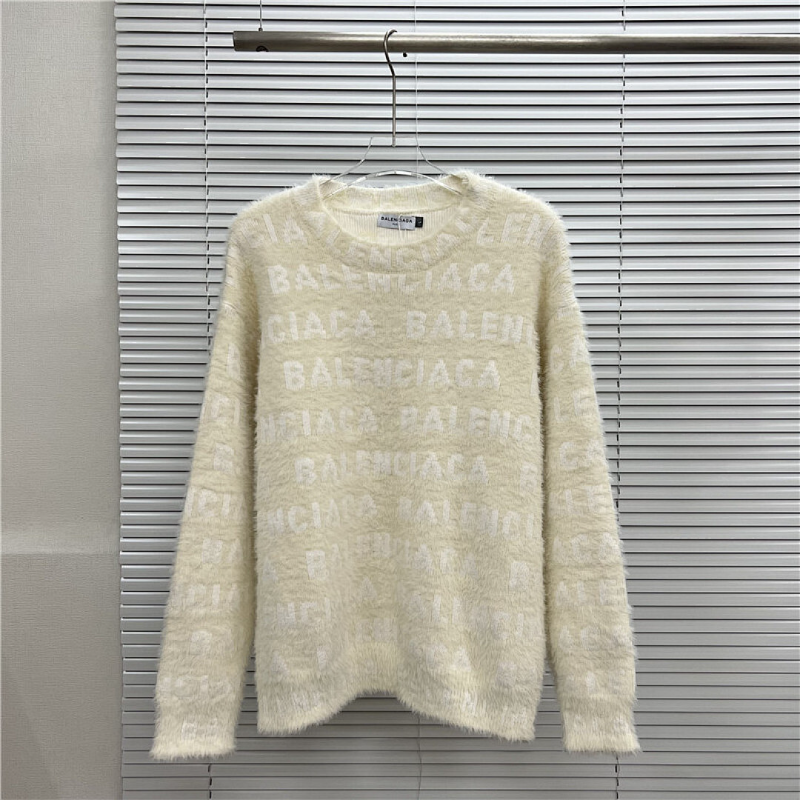 BAC12  Autumn and winter new high-quality men's and women's fashion autumn and winter new plush round neck sweater clothing