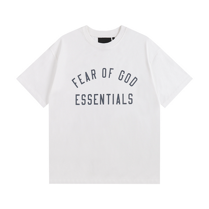 FGC12 New men's and women's summer short sleeved T-shirt double yarn cotton top loose fit  clothing