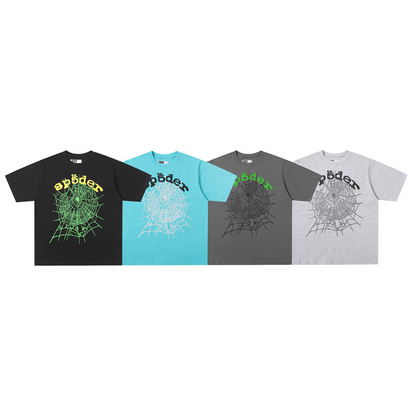 SPC21 New men's and women's summer pure cotton top T-shirt clothing