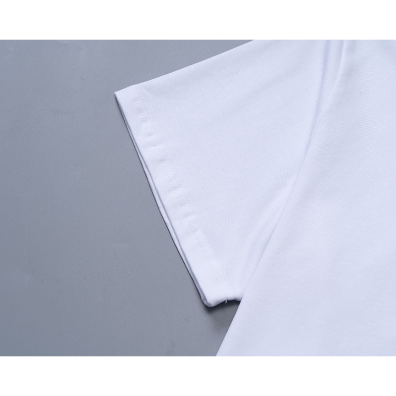 MOC043 New men's and women's summer pure cotton short sleeved top clothing