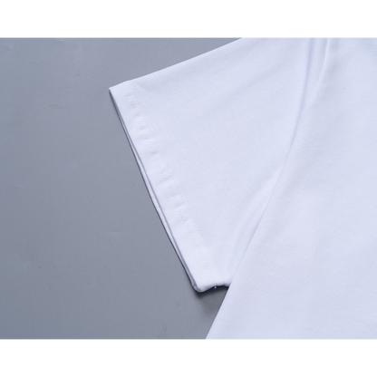 MOC043 New men's and women's summer pure cotton short sleeved top clothing