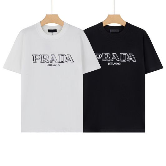 PRC36  New men's and women's summer pure cotton short sleeved top clothing