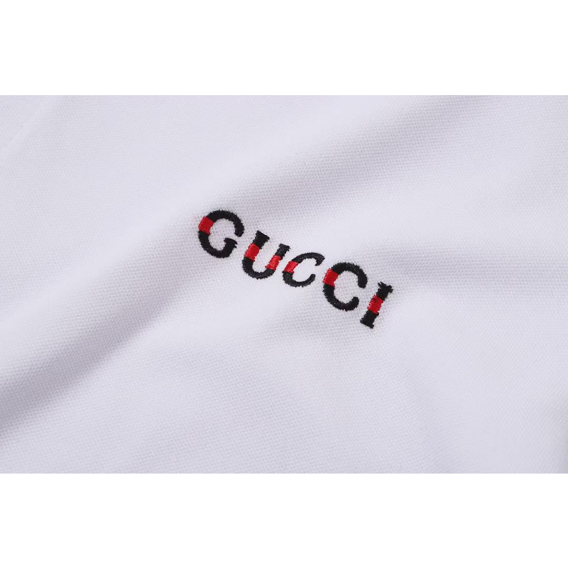GUC030 New Summer Men's Polo Top with High Quality Beaded Pulling Frame Cotton Fabric Clothing