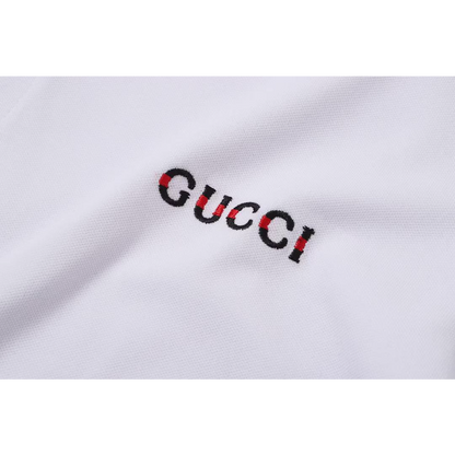 GUC030 New Summer Men's Polo Top with High Quality Beaded Pulling Frame Cotton Fabric Clothing