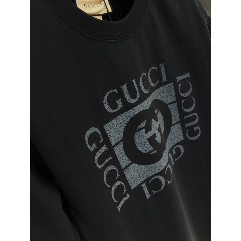 GUC051  New men's and women's summer pure cotton top T-shirt Clothing