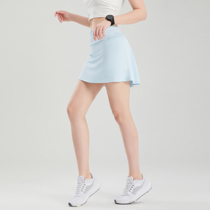 zalo3118  Women's naked training, running, fitness, yoga short skirt, anti glare double-layer quick drying tennis skirt clothing