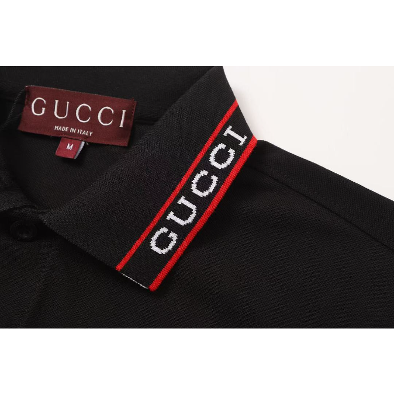 GUC030 New Summer Men's Polo Top with High Quality Beaded Pulling Frame Cotton Fabric Clothing