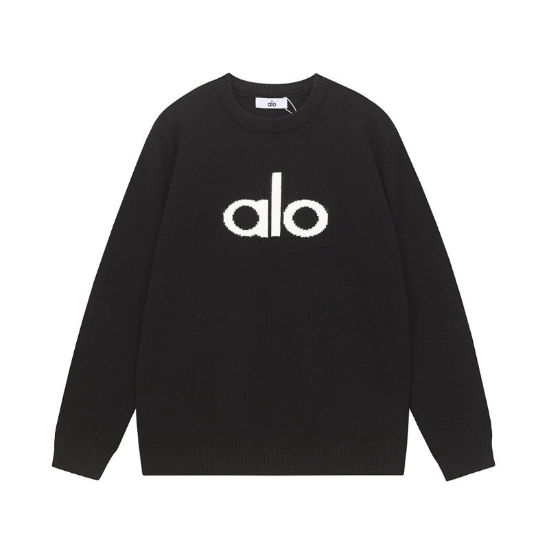 ALOC1 New autumn and winter men's and women's trendy brand new sweater jacquard letter clothing
