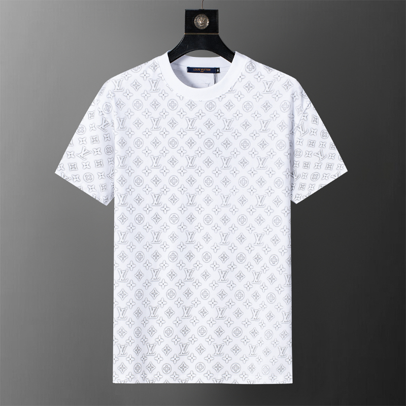 LVC204 New men's summer pure cotton top and short sleeved clothing