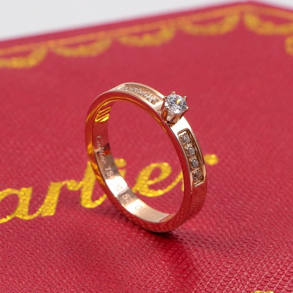CAR41 carter diamonds ring for men and women with logo high quality jewelry