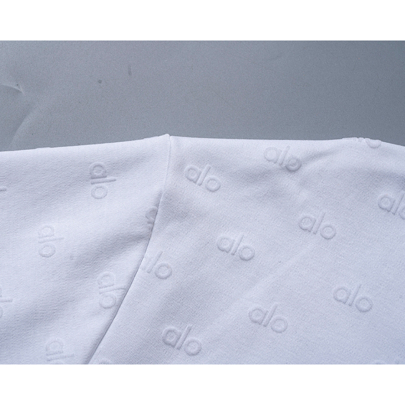 ALOC6 New men's and women's summer pure cotton top T-shirt clothing