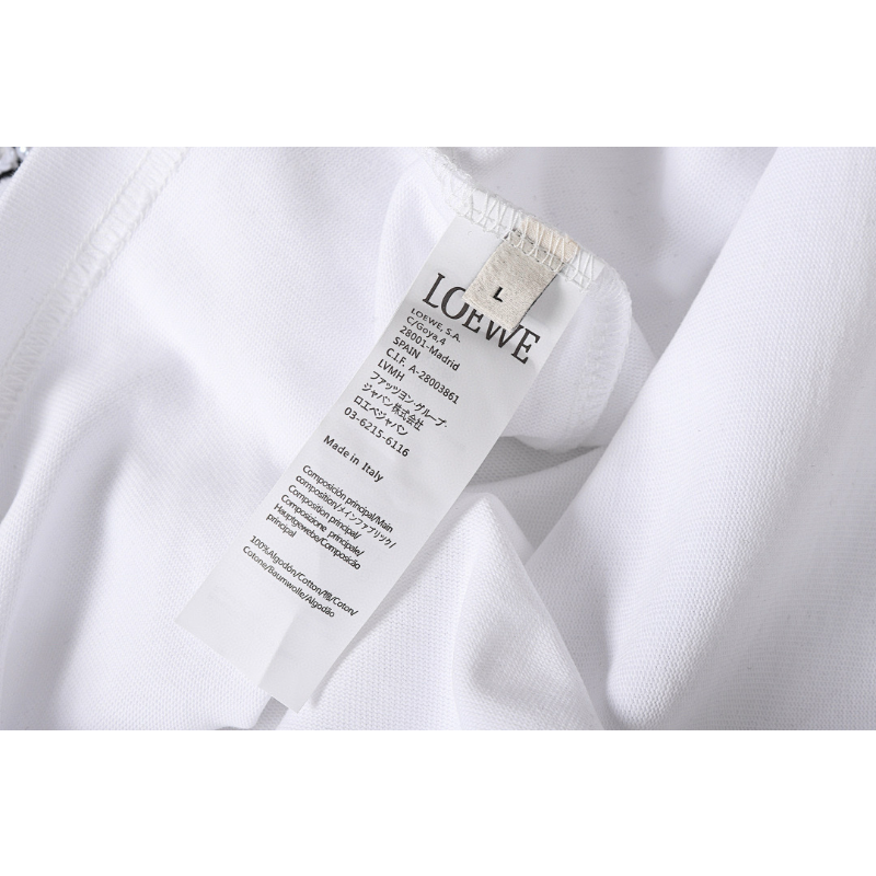 LOC42  High quality men's and women's pure cotton summer short sleeved T-shirt embroidered clothing