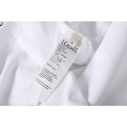 LOC42  High quality men's and women's pure cotton summer short sleeved T-shirt embroidered clothing