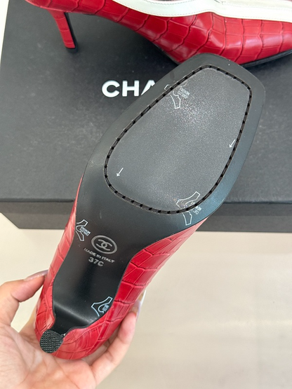 ZLCS5 High heels 6.5CM Size 35-41 Women Letaher shoes with box