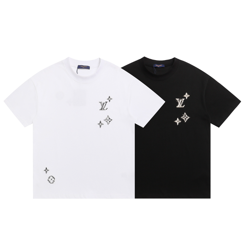 LVC221 New men's and women's summer pure cotton short sleeved top clothing Over size