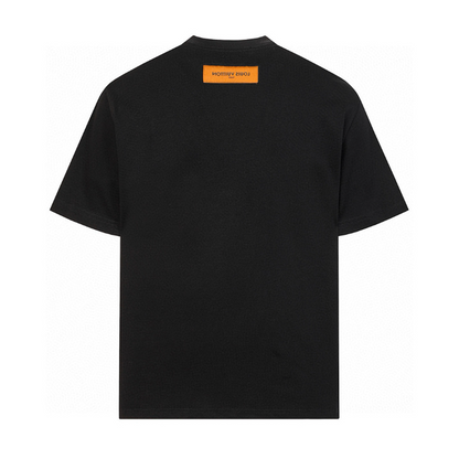 LVC055 High quality men's and women's pure cotton summer short sleeved T-shirt with diamond inlay clothing