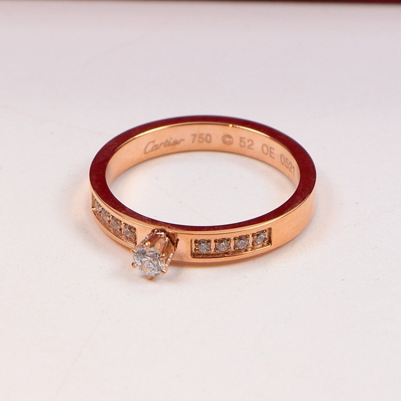 CAR41 carter diamonds ring for men and women with logo high quality jewelry