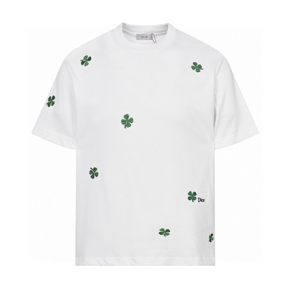 DIC38 High quality men's and women's pure cotton summer short sleeved T-shirt embroidered clothing