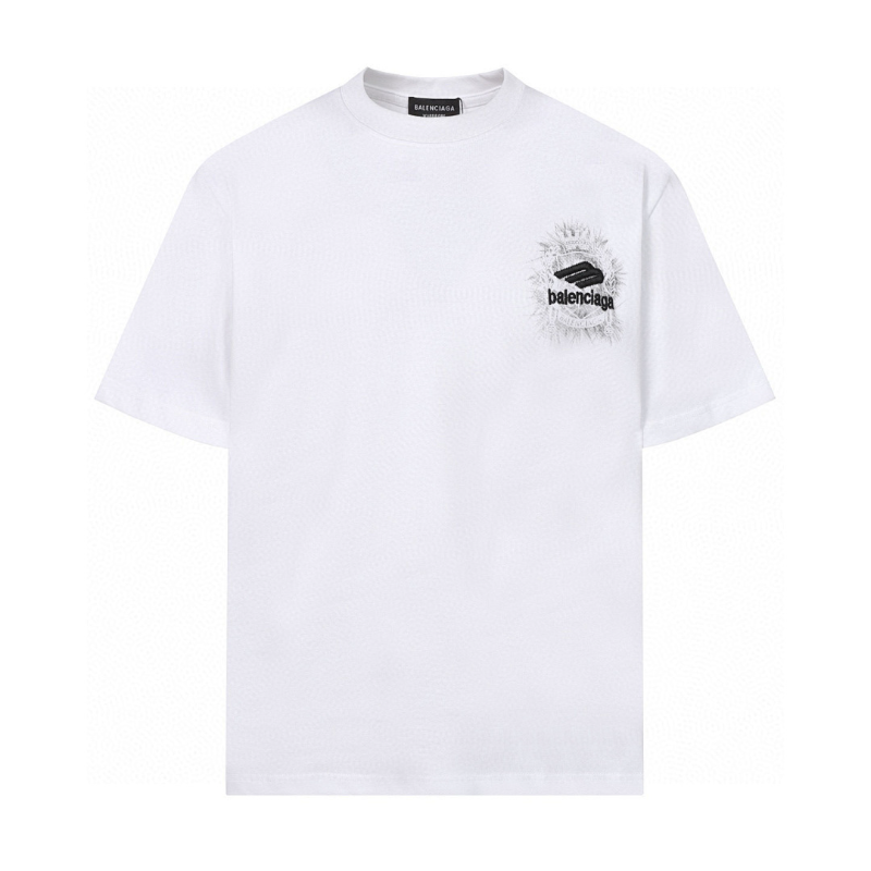 BAC31 New Men's and Women's Summer Short sleeved Cotton T-shirt Embroidered Craft Clothing