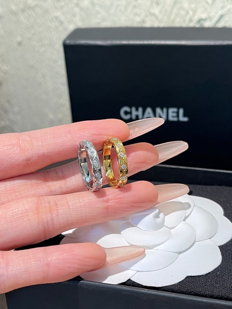 J169 Men's and women's titanium steel rings with diamond inlay jewelry