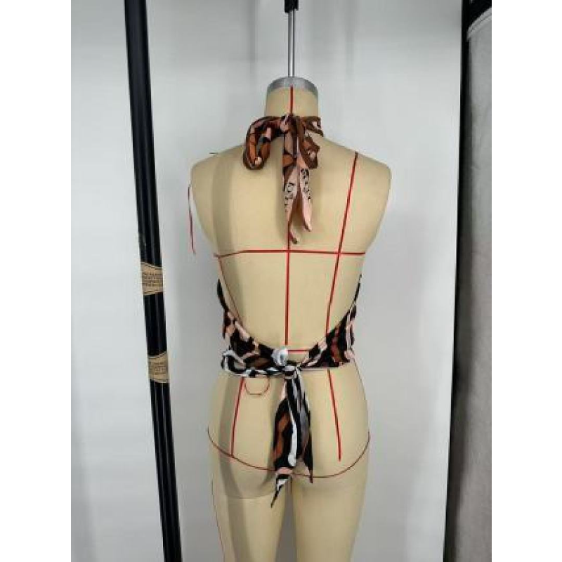 PH2528  Summer Split Bikini Top, Neck Hanging Swimsuit