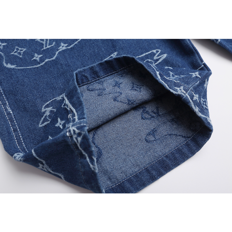 LVC210 New men's summer pure cotton denim style shorts casual shorts clothing