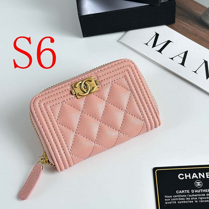 LCP74 Card bag 11-7.5CM Leather Wallet with box