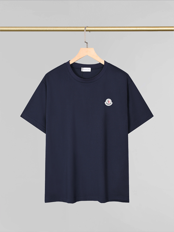 MOC040 New men's and women's summer T-shirt double yarn pure cotton fabric short sleeved top clothing