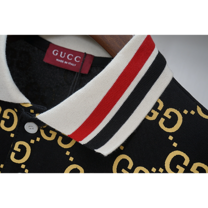 GUC18 New men's summer short sleeved shirt with polo collar clothing
