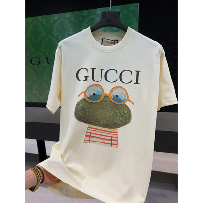 GUC052  New men's and women's summer pure cotton top T-shirt Clothing