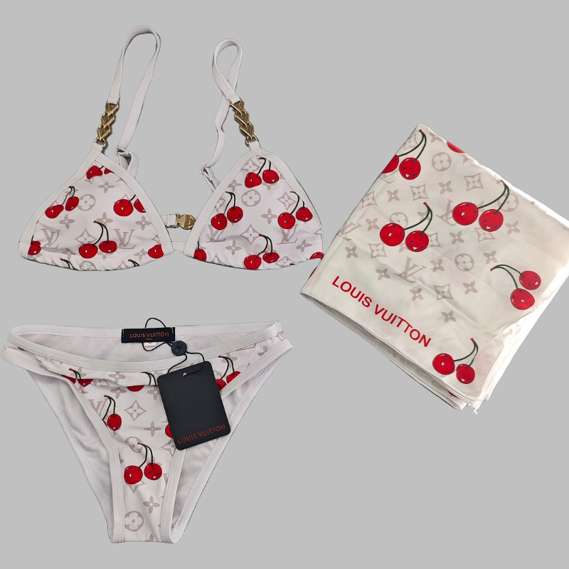 BL2501 New women's summer swimsuit bikini two-piece set+square scarf bikini