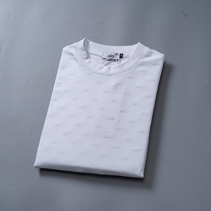 ALOC6 New men's and women's summer pure cotton top T-shirt clothing