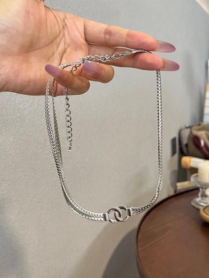 X745  Women's new titanium steel necklace jewelry